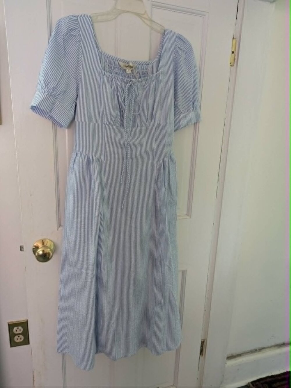 Simple Retro "Maisie French Tie" cotton dress, size M, NWT - Picture 2 of 12